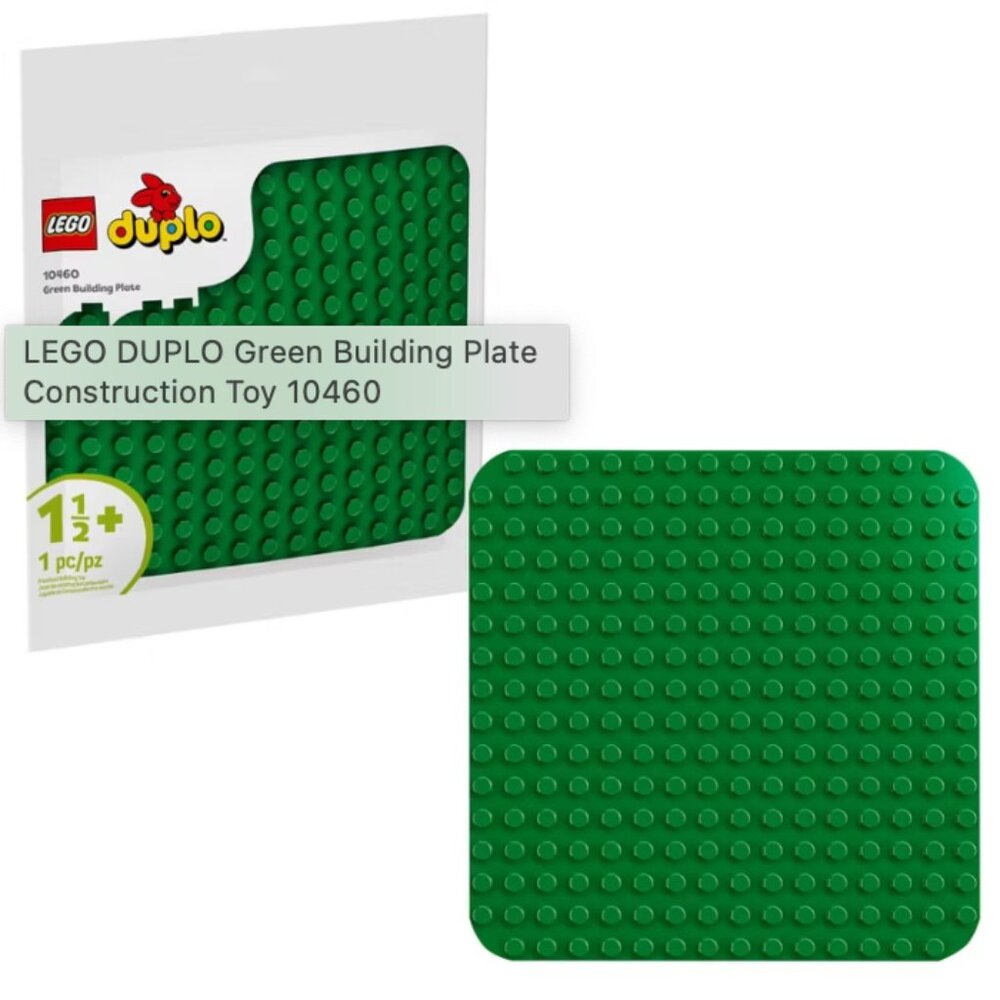LEGO DUPLO Green Building Plate Construction Toy 10460, NWT